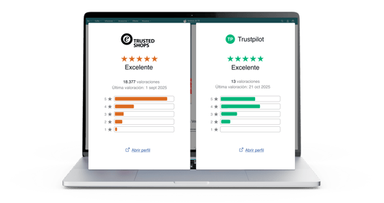 resultados de Trusted Shops y Trustpilot