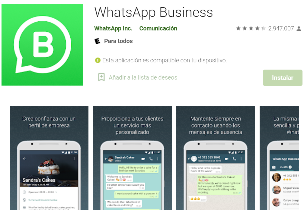 descargar whatsapp business