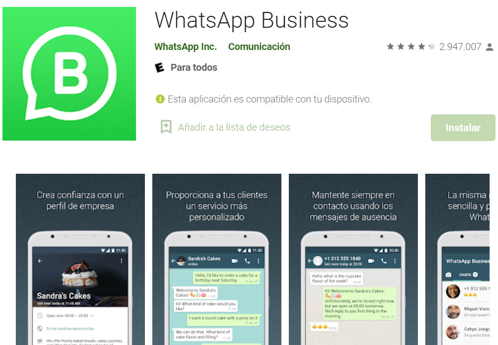 aplicacion whatsapp business