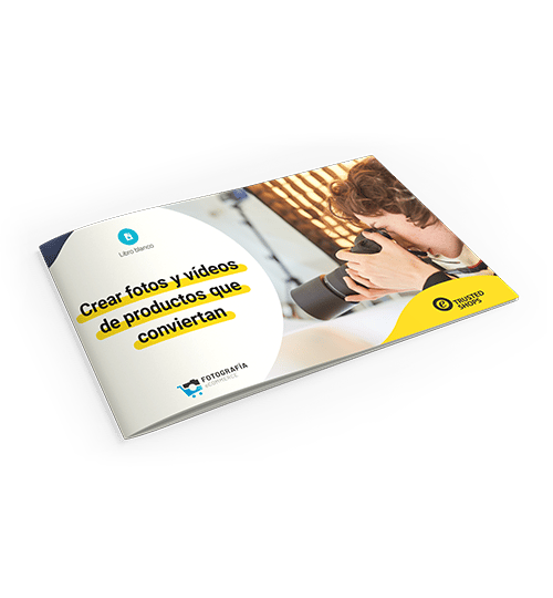 libro blanco sobre cómo crear fotos y videos de productos