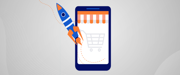 cohete y carrito de compra