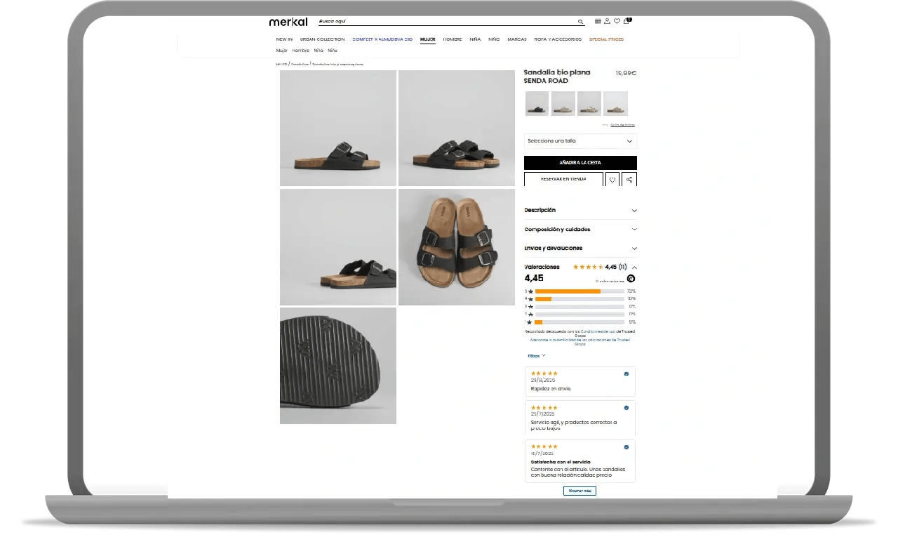 opiniones producto sandalias merkal