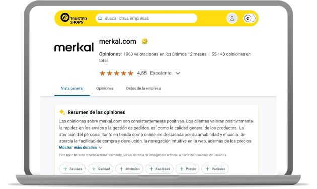 perfil de opiniones de merkal