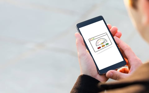 Una representación gráfica del estado del tráfico en un smartphone