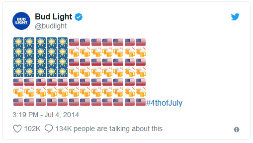 emoji art Bud Light