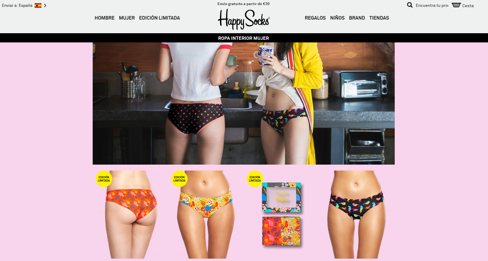 happy socks pagina web seccion mujeres